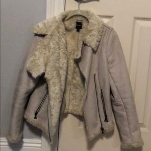Women’s Sherpa and faux suede jacket size small